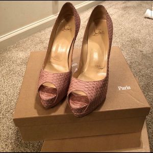 Christian Louboutin Pink Python